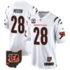 Mens Cincinnati Bengals 2024 Game Jersey Joe Mixon Jersey White