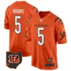 Mens Cincinnati Bengals 2024 Game Jersey Tee Higgins Jersey Orange
