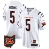 Mens Cincinnati Bengals 2024 Game Jersey Tee Higgins Jersey White