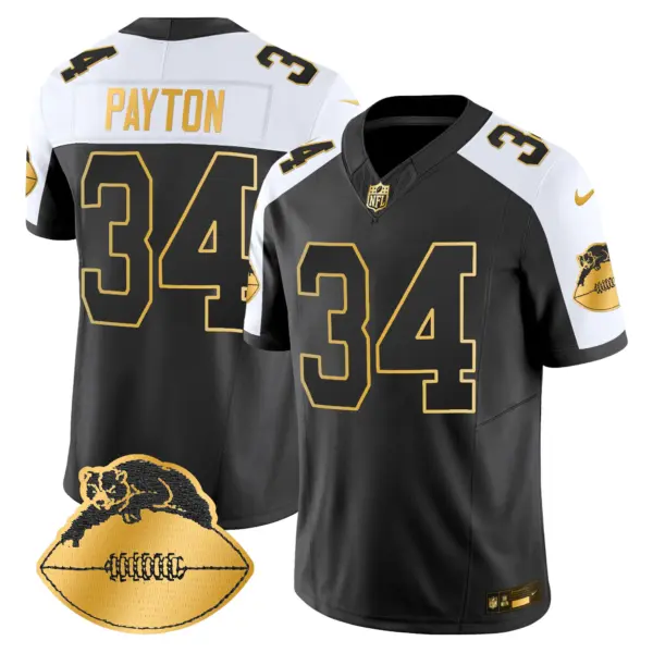Mens Chicago Bears Throwback Gold Vapor Limited Jersey Walter Payton Jersey Alternate