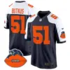 Mens Chicago Bears Throwback Game Jersey Dick Butkus Jersey Navy Alternate