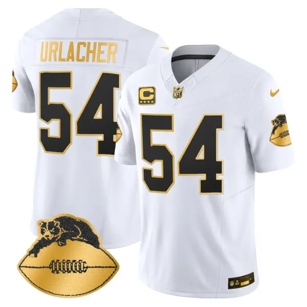 Mens Chicago Bears Throwback Gold Vapor Limited Jersey Brian Urlacher Jersey White Gold
