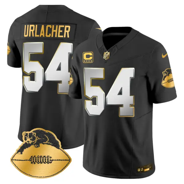 Mens Chicago Bears Throwback Gold Vapor Limited Jersey Brian Urlacher Jersey Black Limited