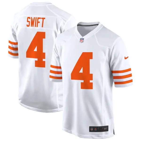Mens Chicago Bears Throwback Game Jersey D’andre Swift Jersey White