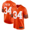 Mens Chicago Bears Throwback Game Jersey Walter Payton Jersey Orange