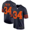 Mens Chicago Bears Throwback Game Jersey Walter Payton Jersey Navy