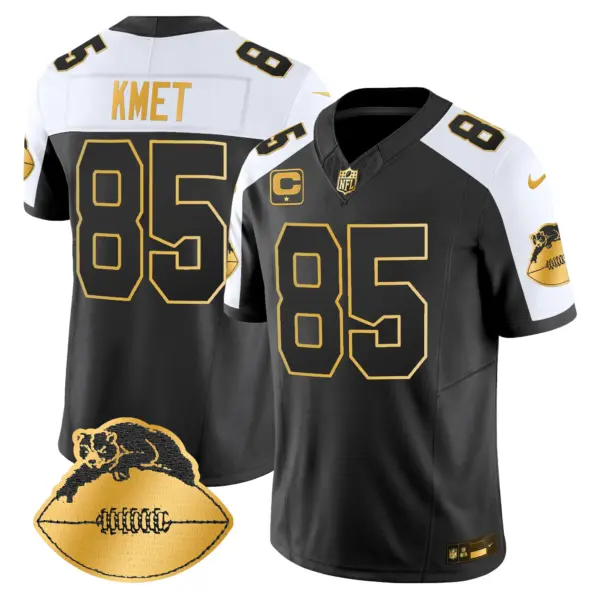 Mens Chicago Bears Throwback Gold Vapor Limited Jersey Cole Kmet Jersey Alternate