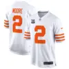 Mens Chicago Bears Throwback Game Jersey DJ More Jersey White