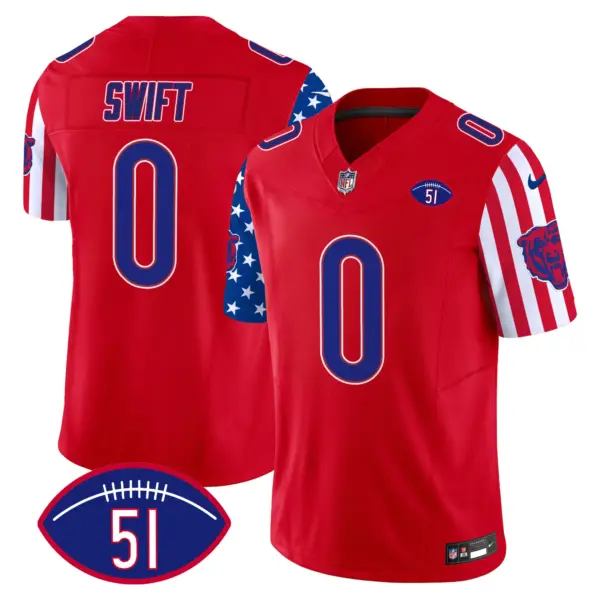 Mens Chicago Bears American Style Vapor Limited Jersey D’andre Swift Jersey Red