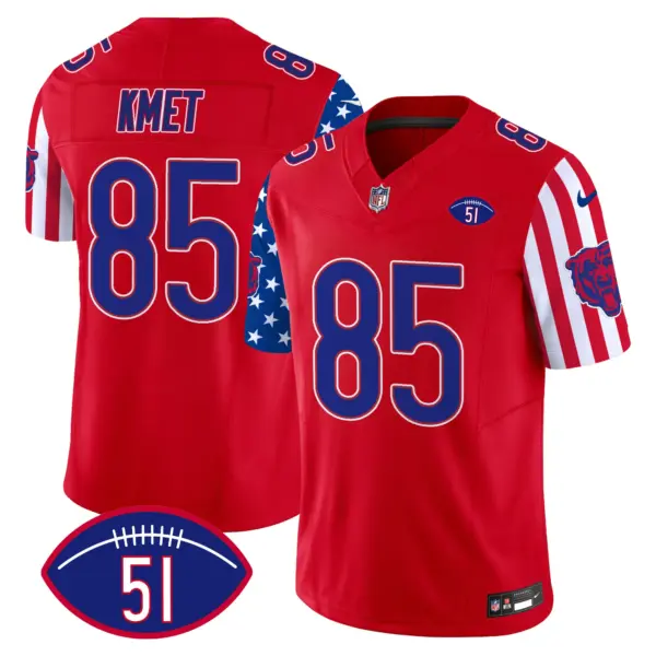 Mens Chicago Bears American Style Vapor Limited Jersey Cole Kmet Jersey Red
