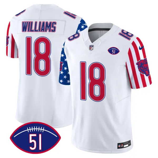 Mens Chicago Bears American Style Vapor Limited Jersey Caleb Williams Jersey White