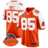 Mens Chicago Bears Throwback Game Jersey Cole Kmet Jersey Orange Alternate
