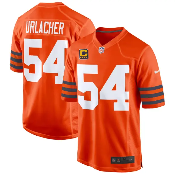 Mens Chicago Bears Throwback Game Jersey Brian Urlacher Jersey Orange