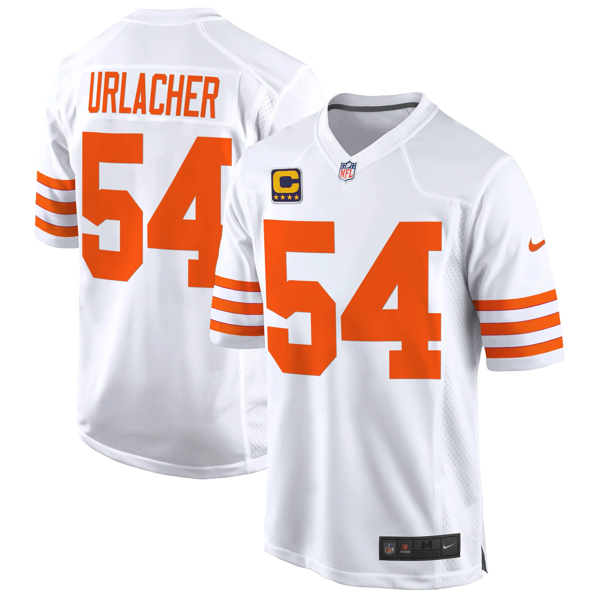 Mens Chicago Bears Throwback Game Jersey Brian Urlacher Jersey White