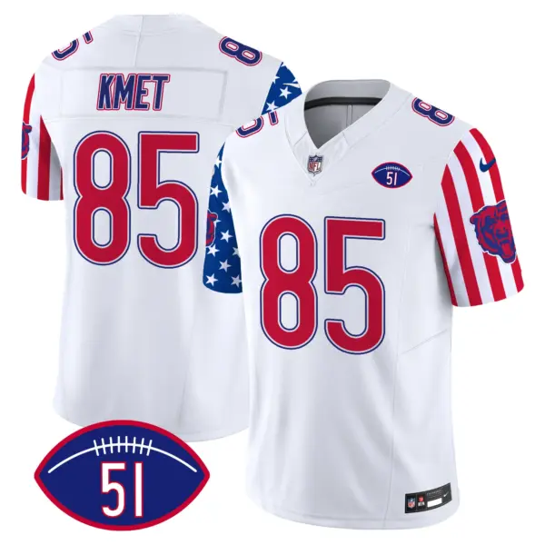 Mens Chicago Bears American Style Vapor Limited Jersey Cole Kmet Jersey White