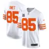 Mens Chicago Bears Throwback Game Jersey Cole Kmet Jersey White