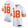 Mens Chicago Bears Throwback Game Jersey Caleb Williams Jersey White