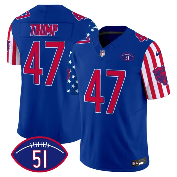 Mens Chicago Bears American Style Vapor Limited Jersey Donald Trump Jersey Royal