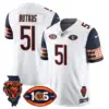 Mens Chicago Bears 1920 2025 The Chicago Bears Vapor Limited Jersey Dick Butkus Jersey Navy Sleeves