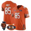 Mens Chicago Bears 1920 2025 The Chicago Bears Vapor Limited Jersey Cole Kmet Jersey Orange