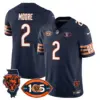 Mens Chicago Bears 1920 2025 The Chicago Bears Vapor Limited Jersey DJ Moore Jersey Navy