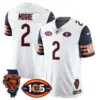 Mens Chicago Bears 1920 2025 The Chicago Bears Vapor Limited Jersey DJ Moore Jersey Navy Sleeves