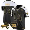 Mens Buffalo Bills OJ Simpson Patch Gold Vapor Limited Jersey Stefon Diggs Jersey Alternate