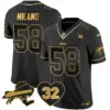 Mens Buffalo Bills OJ Simpson Patch Gold Vapor Limited Jersey Matt Milano Jersey Black Gold