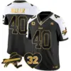 Mens Buffalo Bills OJ Simpson Patch Gold Vapor Limited Jersey Von Miller Jersey Alternate