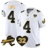 Mens Buffalo Bills OJ Simpson Patch Gold Vapor Limited Jersey James Cook Jersey White Gold