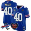 Mens Buffalo Bills OJ Simpson Patch Gold Trim Vapor Limited Jersey Von Miller Jersey Royal