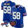 Mens Buffalo Bills OJ Simpson Patch Gold Trim Vapor Limited Jersey Matt Milano Jersey Royal