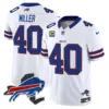Mens Buffalo Bills New York Patch Vapor Limited Jersey V3 Von Miller Jersey White