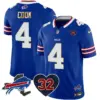 Mens Buffalo Bills OJ Simpson Patch Gold Trim Vapor Limited Jersey James Cook Jersey Royal