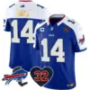 Mens Buffalo Bills OJ Simpson Patch Gold Trim Vapor Limited Jersey Stefon Diggs Jersey Royal Alternate