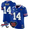 Mens Buffalo Bills OJ Simpson Patch Gold Trim Vapor Limited Jersey Stefon Diggs Jersey Royal