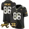 Mens Buffalo Bills OJ Simpson Patch Gold Vapor Limited Jersey Dalton Kincaid Jersey Black Limited