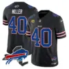 Mens Buffalo Bills New York Patch Vapor Limited Jersey V3 Von Miller Jersey Black
