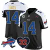 Mens Buffalo Bills OJ Simpson Patch Gold Trim Vapor Limited Jersey Stefon Diggs Jersey Black Alternate