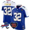Mens Buffalo Bills OJ Simpson Patch Gold Trim Vapor Limited Jersey OJ Simpson Jersey Royal Alternate