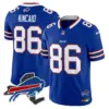 Mens Buffalo Bills New York Patch Vapor Limited Jersey V3 Dalton Kincaid Jersey Royal