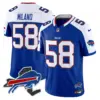 Mens Buffalo Bills New York Patch Vapor Limited Jersey V3 Matt Milano Jersey Royal Alternate
