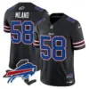 Mens Buffalo Bills New York Patch Vapor Limited Jersey V3 Matt Milano Jersey Black