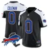 Mens Buffalo Bills New York Patch Vapor Limited Jersey V3 Keon Coleman Jersey Black Alternate