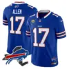 Mens Buffalo Bills New York Patch Vapor Limited Jersey V3 Josh Allen Jersey Royal