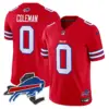 Mens Buffalo Bills New York Patch Vapor Limited Jersey V3 Keon Coleman Jersey Red