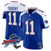 Mens Buffalo Bills New York Patch Vapor Limited Jersey V3 Mitchell Trubisky Jersey Royal Alternate