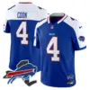 Mens Buffalo Bills New York Patch Vapor Limited Jersey V3 James Cook Jersey Royal Alternate