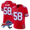 Mens Buffalo Bills New York Patch Vapor Limited Jersey V3 Matt Milano Jersey Red