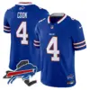 Mens Buffalo Bills New York Patch Vapor Limited Jersey V3 James Cook Jersey Royal